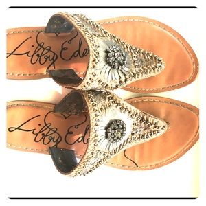 Libby Edelman sandals with beautiful beading